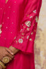 Fuchsia Pink Mukaish Chanderi Kurta Set