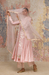 Kalyani Priyadarshan in Pink Mukaish Anarkali Set