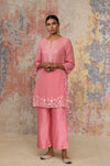 Maia Sethna in Blush Georgette Kurta  Set