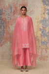 Maia Sethna in Blush Georgette Kurta  Set