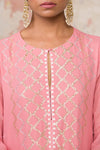 Maia Sethna in Blush Georgette Kurta  Set