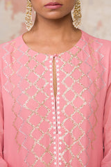 Maia Sethna in Blush Georgette Kurta  Set