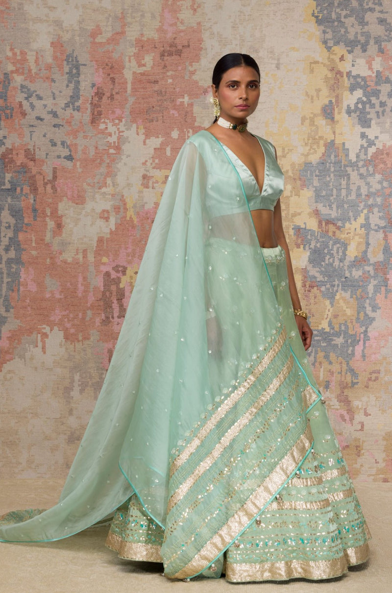 Sage Green Lehenga Set