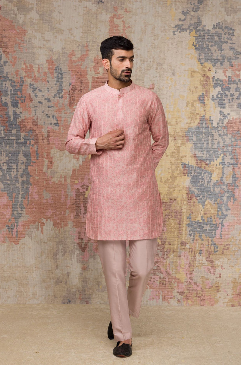 Rose Block Printed Short Kurta Set