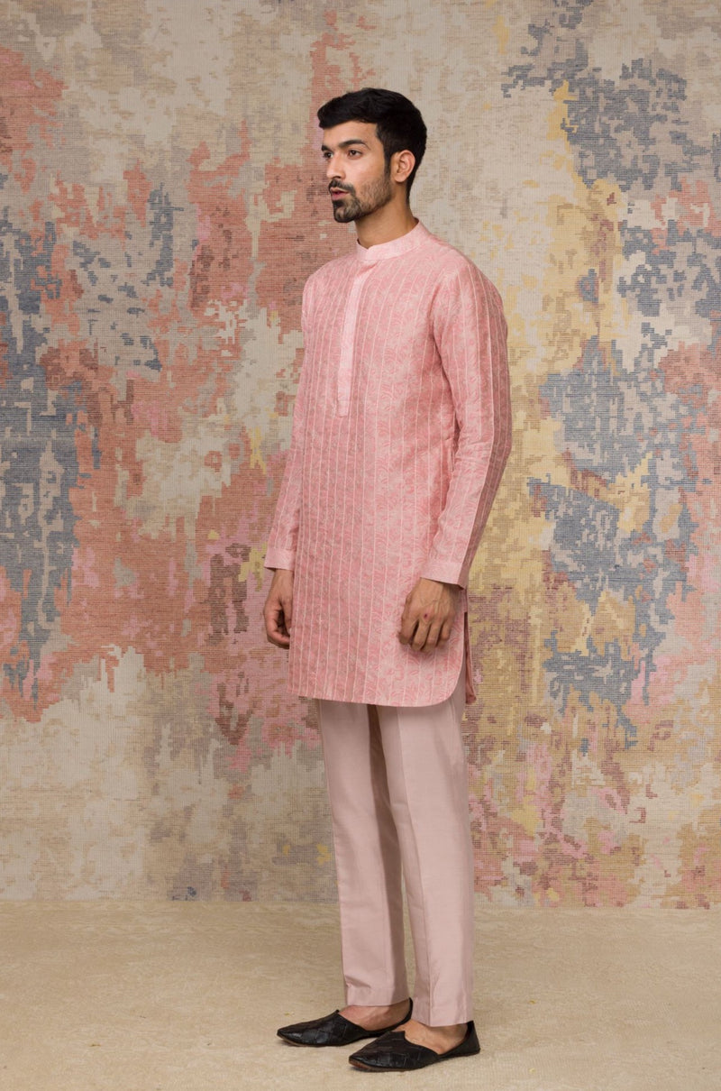 Rose Block Printed Short Kurta Set