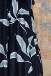 BLUE HAND PAINTED SKIRT SET