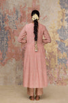 Blush Hand Block Printed Chanderi Anarkali