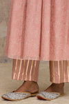 Blush Hand Block Printed Chanderi Anarkali