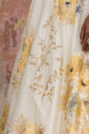 Ivory Hand Paint Skirt With Mustard Top