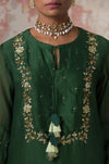 Green Gota Kurta Set