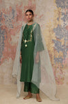 Green Gota Kurta Set