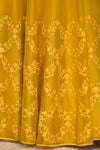 Sanjana Batra In Mustard Organza Lehenga Set