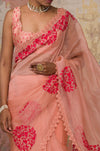 Blush Silk Organza Saree