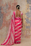 Rose Tie-Dye Saree