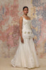 Navneet Randhawa Ivory Georgette Sharara  Set