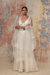 Ivory Organza Sharara Set