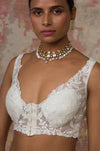 Ivory Organza Sharara Set