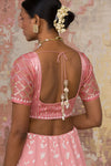 Blush Georgette Lehenga Set