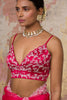 Fuchsia Silk Organza Saree