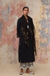 Black Moss Cotton kurta