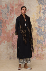 Black Moss Cotton kurta