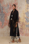 Black Moss Cotton kurta