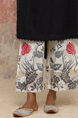 Black Moss Cotton kurta