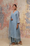 Alia Bhatt in Ash Blue Kurta Set
