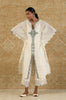 Ivory/Sage Green Chanderi Kaftan Set (RTS)