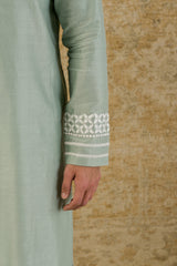 Sage Green Chanderi Kurta Set