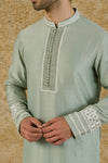 Sage Green Chanderi Kurta Set