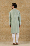 Sage Green Chanderi Kurta Set