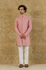 Rose Pink Pin Tuck Shirt Kurta Set