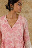 Blush Pink Block Printed Kurta Set