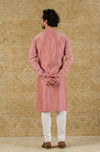 Rose Pink Chanderi Kurta Set