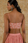 Rose Pink Chanderi Lehenga Set