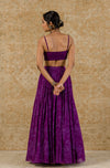 Purple Chanderi Lehenga Set