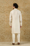 Ivory Silk Chanderi Kurta Set