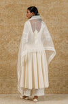 Ivory Chanderi Anarkali Set