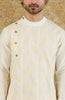Ivory Pin Tuck Cotton Silk Kurta Set