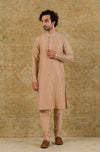 Onion Pink Handpainted Kurta Set