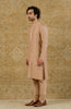Onion Pink Hand-Painted Kurta Set