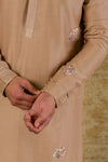 Onion Pink Handpainted Kurta Set