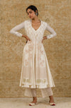 Ivory Mukaish Anarkali Set