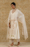 Ivory Mukaish Anarkali Set