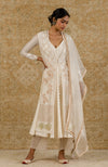 Ivory Mukaish Anarkali Set