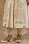 Ivory Mukaish Anarkali Set