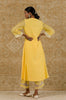 Yellow Embroidered Chanderi Kurta Set