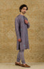 Lilac Hand-Painted Kurta Set