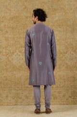 Lilac Handpainted Kurta Set